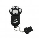 Enfain® Cute Animal Paw keychain USB Flash Drive Cartoon USB 2.0 Memory Stick U Disk (16GB, Black)