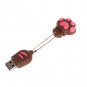 Enfain® Cute Animal Paw keychain USB Flash Drive Cartoon USB 2.0 Memory Stick U Disk (16GB, Brown)