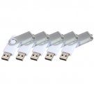 Enfain® 5pcs Cheap Bulk Giveaway Swivel Waterproof Usb 2.0 Flash Drive Memory Stick(64MB,White)