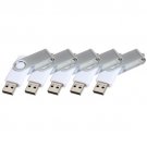 Enfain® 5pcs White Swivel Design Waterproof 256MB Usb 2.0 Flash Drive Memory Stick Thumb Stick Pen