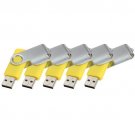 Enfain® 5pcs Nice Yellow Swivel Design New Waterproof 16GB Usb 2.0 Flash Drive Memory Stick