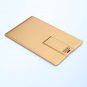 Enfain® 10pcs 1GB Flip Credit Card Style USB Flash Drive Memory Stick (Golden, 10pcs)