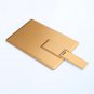 Enfain® 10pcs 1GB Flip Credit Card Style USB Flash Drive Memory Stick (Golden, 10pcs)