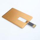Enfain® 10pcs 2GB Cheap Multi-pack Bulk 2gb Debit Card Style USB Flash Memory Disk (Golden, 10pcs)