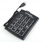 Enfain® 10 pcs USB 19 Keys Black Color Numeric Numerical Keypad Keyboard Pad