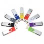 White Swivel Custom Print Logo for Free-100pcs 2GB USB Memory Stick 2.0