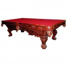 STUNNING SOLID CARVED OAK POOL TABLE/BILLIARDS,2 STYLES!