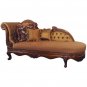 GORGEOUS ELEGANT ROMANTIC BRUNSWICK SILK CHAISE/SOFA,74''WIDE.