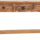 STUNNING LARGE VINTAGE STYLE TIAGO CONSOLE TABLE,71''WIDE X 20'' X 39''H.