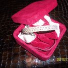 GORGEOUS QVC AFFINITY WHITE DIAMONDS STERLING CUFF BRACELET, SO CHIC!