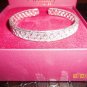 GORGEOUS QVC AFFINITY WHITE DIAMONDS STERLING CUFF BRACELET, SO CHIC!