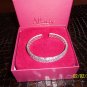GORGEOUS QVC AFFINITY WHITE DIAMONDS STERLING CUFF BRACELET, SO CHIC!