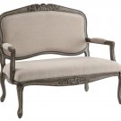 CHIC SHABBY NEW FRENCH STYLE  LINEN SETTEE,49''LONG