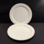 2 Lenox 11" Dinner Plates Grey Pinstripes 1985-1997, Gray Trim with Verge