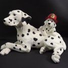 Collectible Figurine Westland  Datamation Dog Puppy Fireman Helmet Mascot