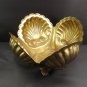 Vintage Brass Clam Sea Shell Pot Planter Mid Century Modern Hollywood Regency