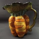 Blue Sky Clayworks Carrot Pitcher Vase Utensil Holder Country Charm  Collection