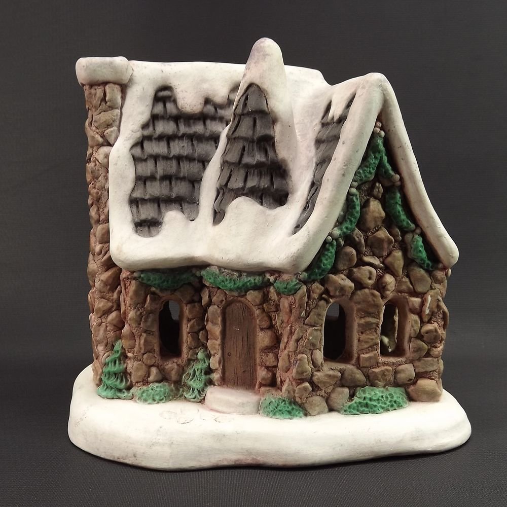 vintage pat betts 1987 christmas village house ceramic hand painted 7x75x525 - Ceramic Christmas Village vintage pat betts 1987 christmas village house ceramic hand painted 7x75x525 - Ceramic Christmas Village