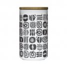 Sagaform Round Stoneware Keep Storage  Jar with Oak Lid