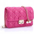 Faux Leather Textured Chain Strap Shoulder Bag