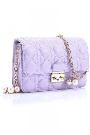 Faux Leather Textured Chain Strap Shoulder Bag