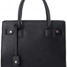 Faux Leather Top Handle Stylish Tote Handbag