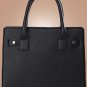 Faux Leather Top Handle Stylish Tote Handbag