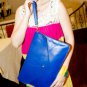 Blue Pu Envelope Shoulder Handbag