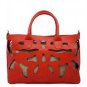 Pu Hollow Out Stylish Tote Handbag