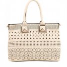 Pu Hollow Out Top Handle Handbag