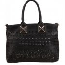Pu Hollow Out Top Handle Handbag
