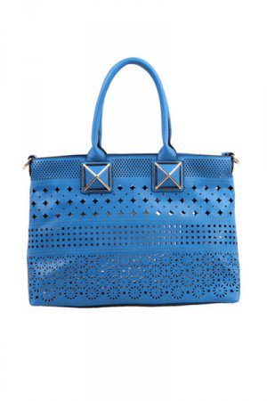 Pu Hollow Out Top Handle Handbag