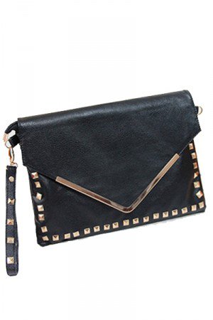Stud Envelope Clutch Handbag