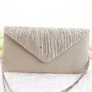 Fashion Sequin Pleated Evening Clutch