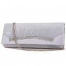Elegant Satin With Rhinestone Clutch