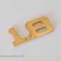1.8 24K Gold Plated Metal 3D Car Badge / Adhesive Badge Sticker Decor