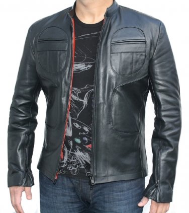 Men Fashion Leather Jacket - Black Point