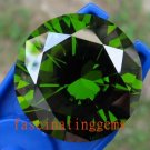 100.85CT STUNNING DEEP GREEN ROUND ZIRCON