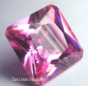 48.50CT ELEGANT GLISTENING SQUARE PINK ZIRCON