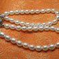 stunning Fresh water 8mm white pearl Necklace,Great price!don't miss!
