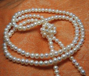 Beautiful Fresh water 8mm white pearl Necklace,Great price!don't miss!