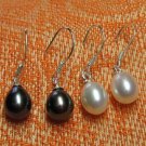 Fresh water pearl dangle earrings in .925 sterling silver,Great price!don't miss!