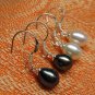 Fresh water pearl dangle earrings in .925 sterling silver,Great price!don't miss!