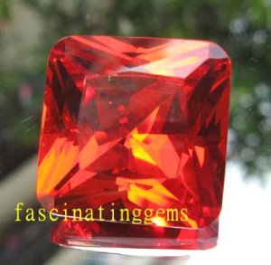 45.00CT BIG BEAUTIFUL STUNNING SQUARE BLOOD RED ZIRCON