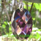 50.00CT CHARMING DEEP PURPLE OVAL ZIRCON PENDANT
