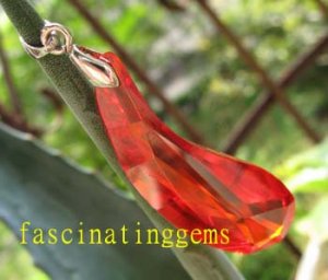 36.45CT CHARMING STUNNING BLOOD RED ZIRCON PEADANT