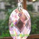 50.00CT CHARMING STUNNING PINK OVAL ZIRCON PENDANT