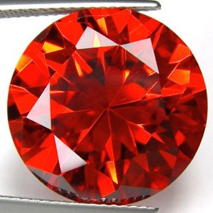 49.05CT BIG EXCELLENT STUNNING RED ROUND ZIRCON