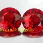 12.95CT PAIR STUNNING ROUND RED ZIRCON