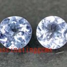 13.35CT PAIR GLISTENING ROUND BLUE ZIRCON